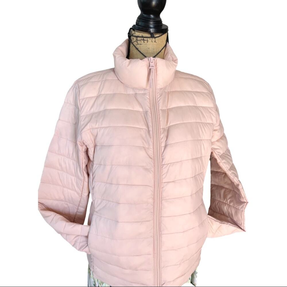 OLD NAVY baby pink puffer jacket size MEDIUM - Picture 3 of 11